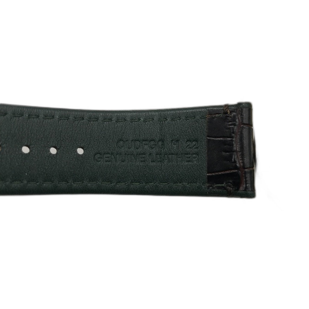 Epson Orient Bambino Green Dial Gold Case Leather Band Mens Automatic Watch