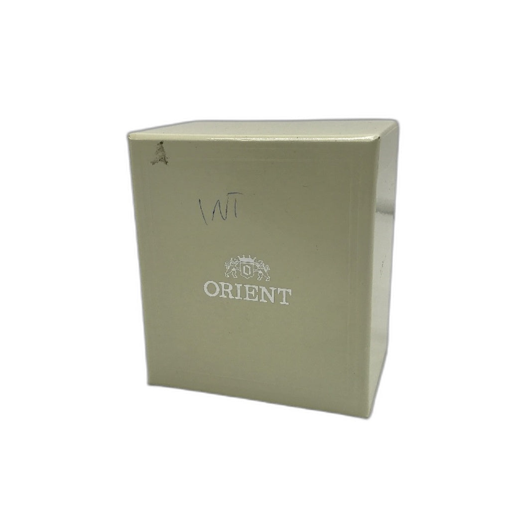 Epson Orient Bambino Green Dial Gold Case Leather Band Mens Automatic Watch