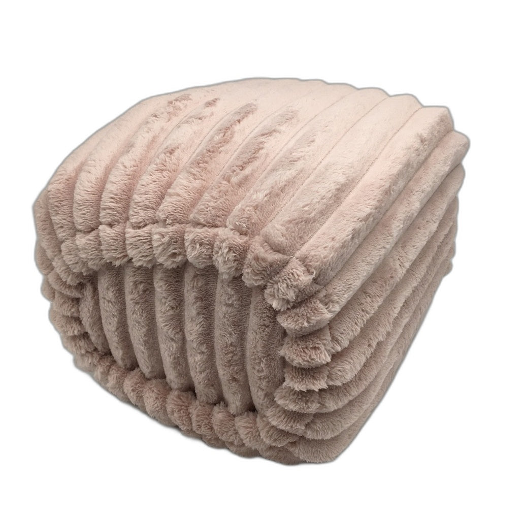 Super Soft Easy Care Pink Washable Plush Ribbed Blanket Double/Queen Size NEW