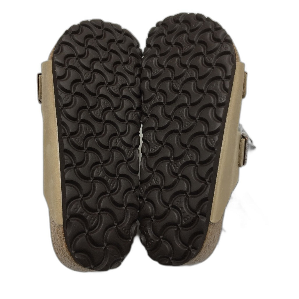 Birkenstock Arizona Tabaccco Brown Regular Fit Leather Slides Mens 12 EU 45 NEW