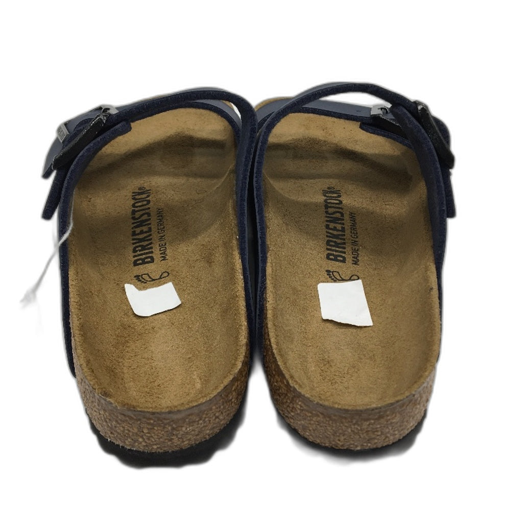 Birkenstock Classic Arizona Blue Regular Fit 2 Strap Slides Unisex 41 L10 M8 NEW