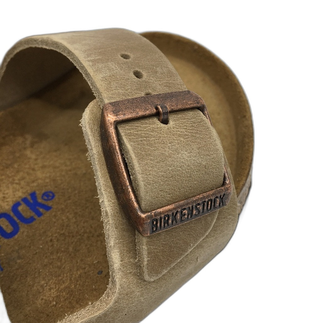 Birkenstock Arizona BS Tabaccco Brown Leather Slides Unisex L5 M3 EU 36 NEW