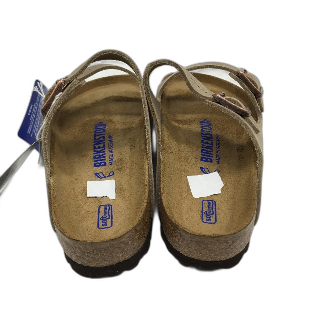 Birkenstock Arizona BS Tabaccco Brown Leather Slides Unisex L5 M3 EU 36 NEW