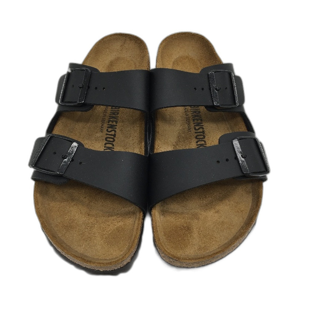 Birkenstock Classic Arizona Black Regular 2 Strap Slides Unisex 41 L10 M8 NEW