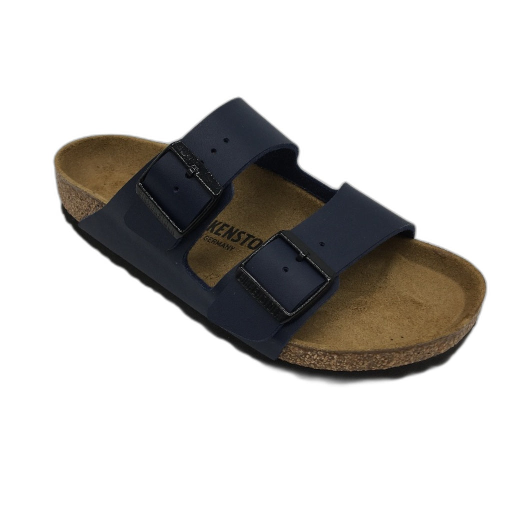 Birkenstock Classic Arizona Blue Regular Fit 2 Strap Slides Unisex 38 L7 M5 NEW