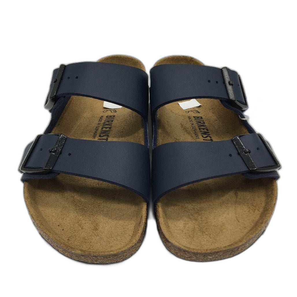 Birkenstock Classic Arizona Blue Regular Fit 2 Strap Slides Unisex 38 L7 M5 NEW