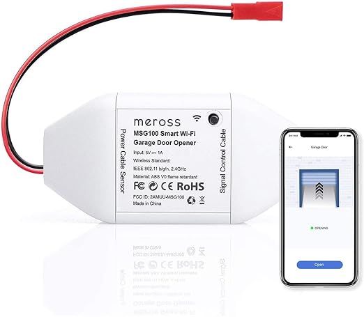 Meross MSG100 Smart Home Wi-Fi App Control 2.4GHz Garage Door Opener NEW