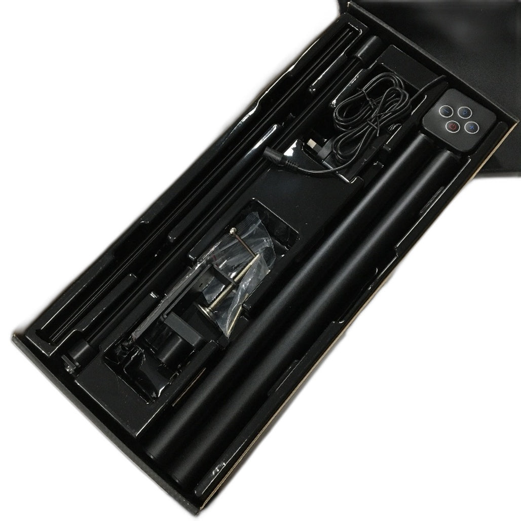 2700K-6500K 1000LMH 24W 50k Hour Length Double Head Desk Lamp in Black DEMO