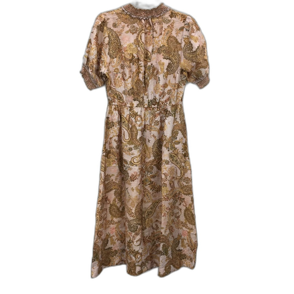 Just Jeans Lily Spliced Paisley Placement Midi Dress Ladies Size AU 8 NEW