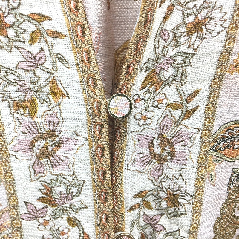 Just Jeans Lily Spliced Paisley Placement Midi Dress Ladies Size AU 8 NEW