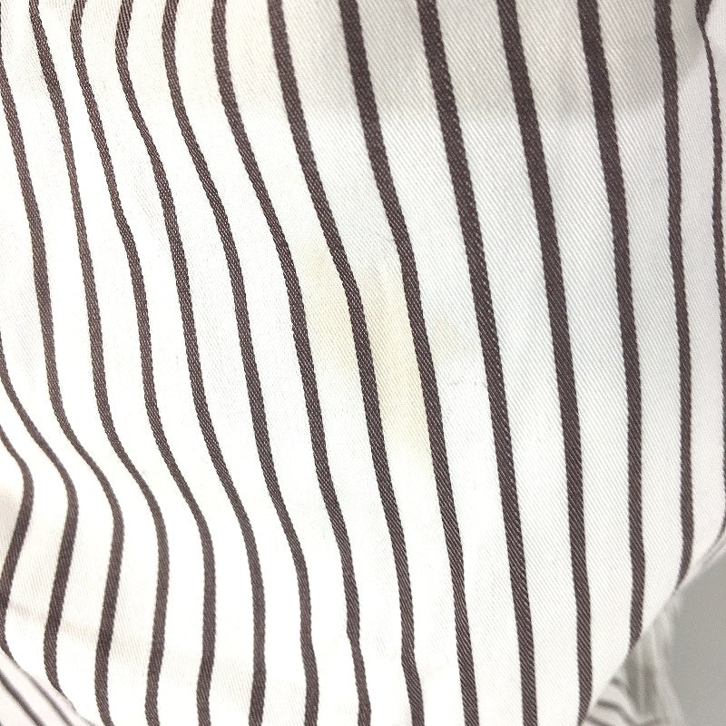 Portmans Channa Fudge Stripe White Button Up Midi Dress Ladies Size AU 16 NEW