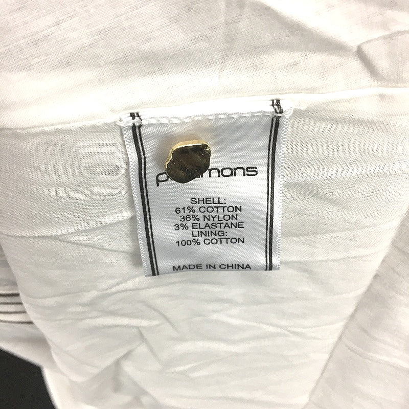 Portmans Channa Fudge Stripe White Button Up Midi Dress Ladies Size AU 16 NEW