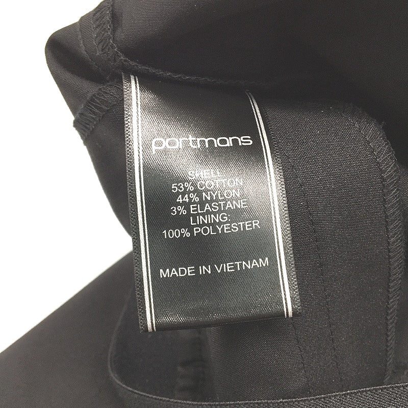 Portmans Easy Does It Tapered Elastic Black Work Pants Ladies Sz AU 6 Petite NEW