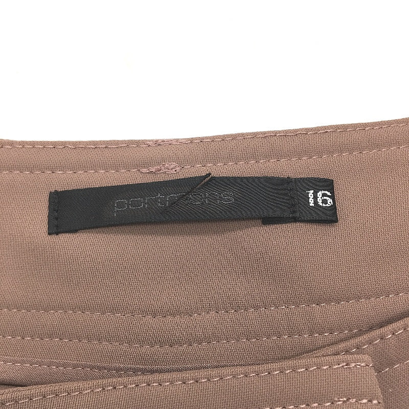 Portmans In Vogue Deep Taupe Belted Wide Leg Pants Ladies Size AU 16 NEW