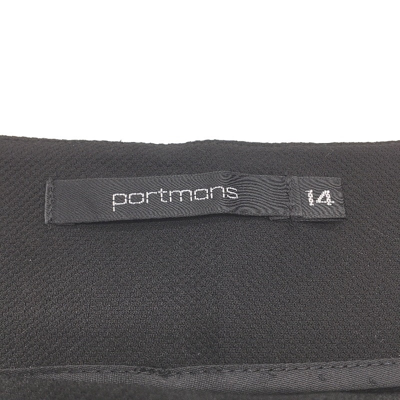 Portmans Bright Future Black Textured Suit Pants Ladies Size AU 14 NEW