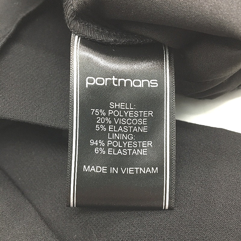 Portmans Uptown Tapered Leg Black Work Pants Ladies Size AU 6 NEW