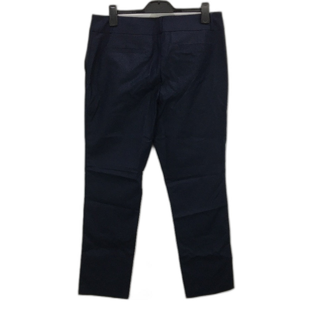 Jacqui.E Grace Straight Full Length Navy 80cm InLeg Pants Ladies Size AU 16 NEW