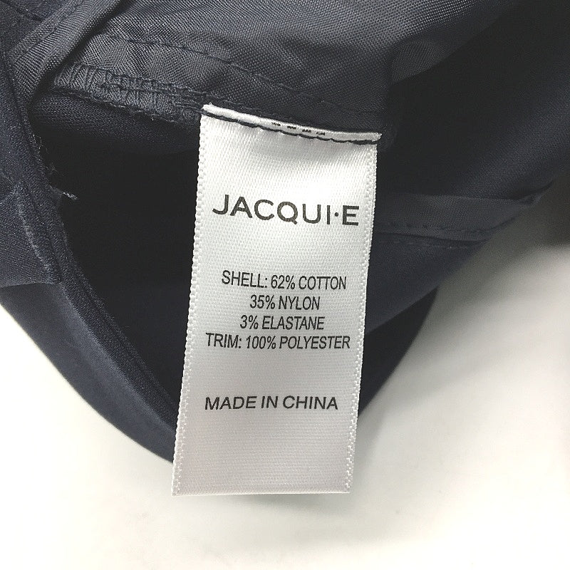 Jacqui.E Grace Straight Full Length Navy 80cm InLeg Pants Ladies Size AU 16 NEW
