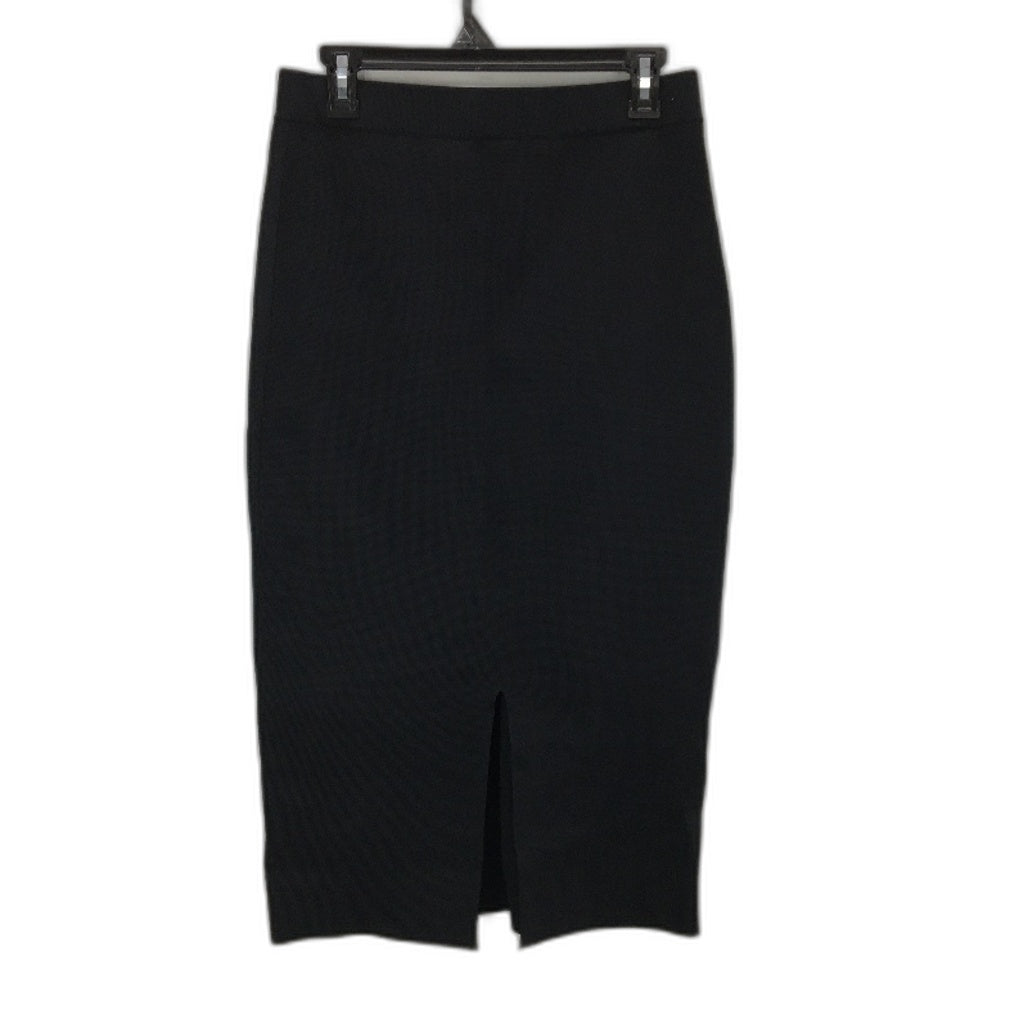 Portmans Rhiannon Knitted Milano Black Midi Skirt Ladies Size Medium NEW