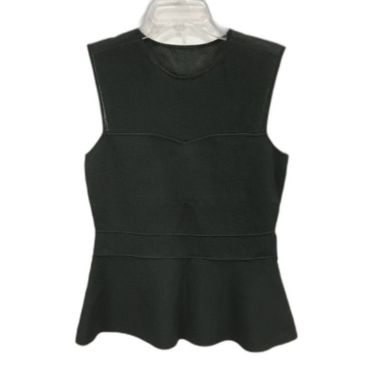 Portmans Hannah Sheer Yoke Sleeveless Pine Green Shirt Ladies Size Medium NEW