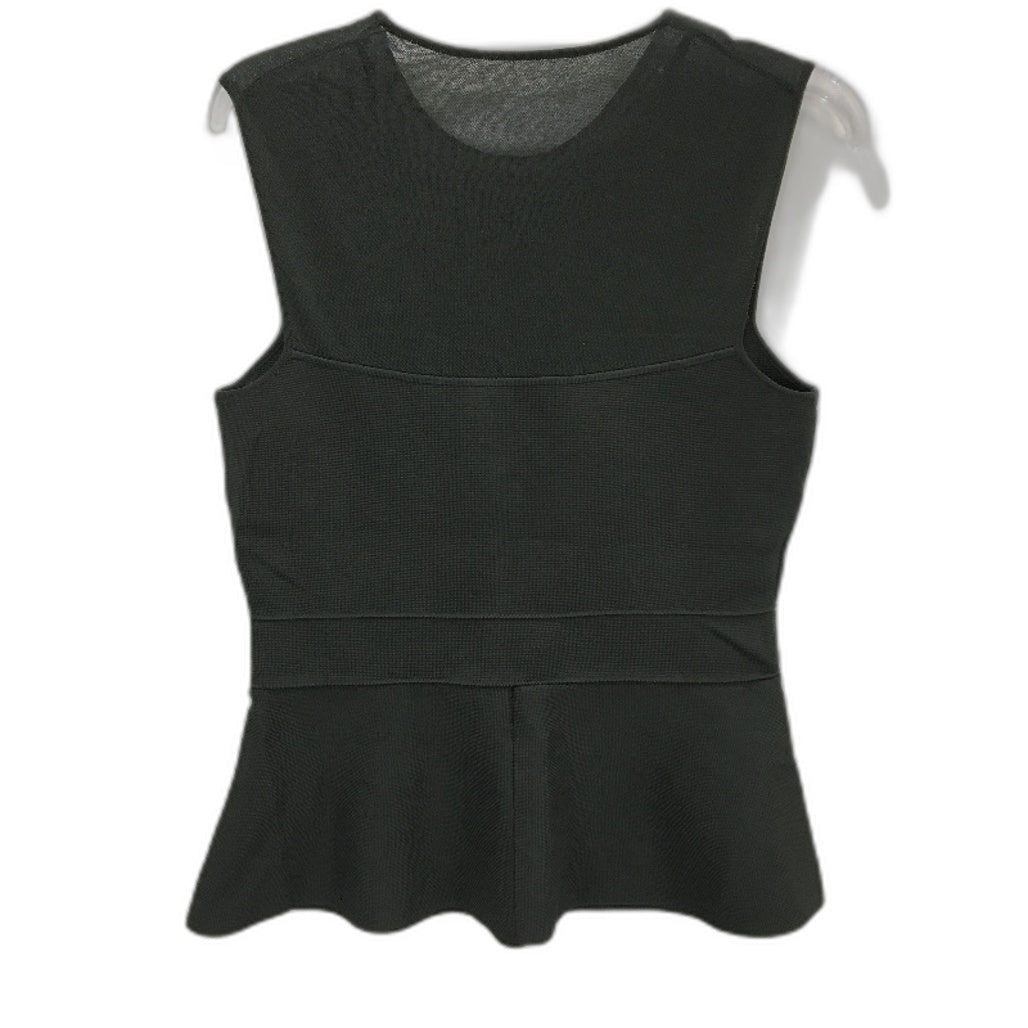 Portmans Hannah Sheer Yoke Sleeveless Pine Green Shirt Ladies Size Medium NEW