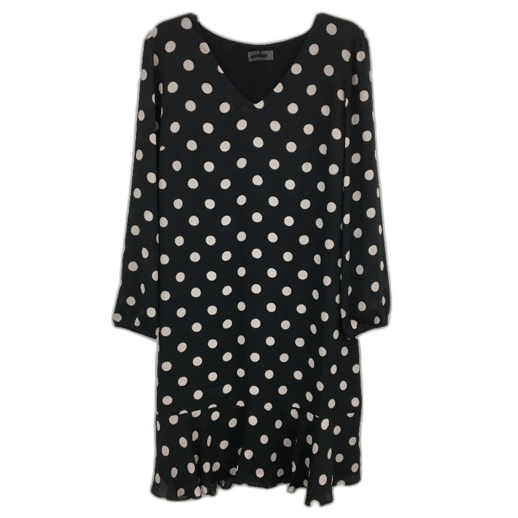 Jacqui.E Caroline V Neck Polka Dot Tunic Dress Ladies Size AU 16 NEW