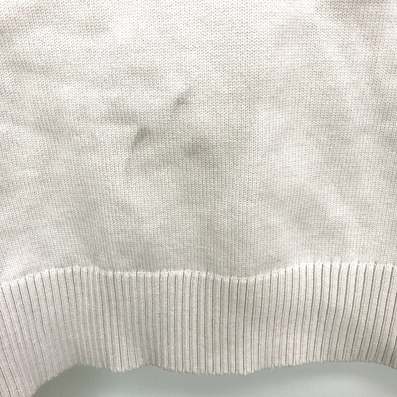 Portmans Fiona Zip Front Off White Knit Sweater Ladies Size Large NEW