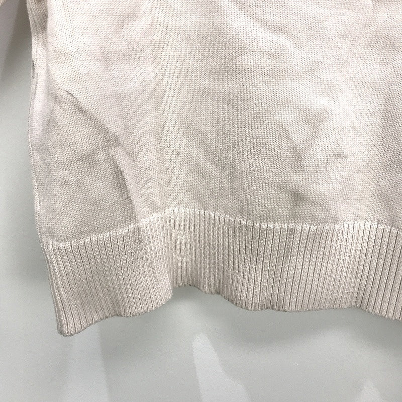 Portmans Fiona Zip Front Off White Knit Sweater Ladies Size Large NEW