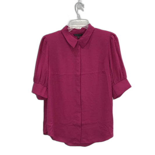 Portmans Macie Short Sleeve Collared Knockout Pink Shirt Ladies Size AU 12 NEW