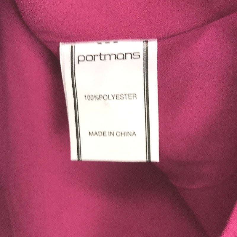 Portmans Macie Short Sleeve Collared Knockout Pink Shirt Ladies Size AU 12 NEW