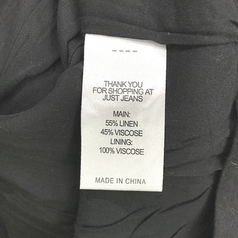 Just Jeans Ginny Black Linen Blend Mini Shift Dress Ladies Size AU 10 NEW