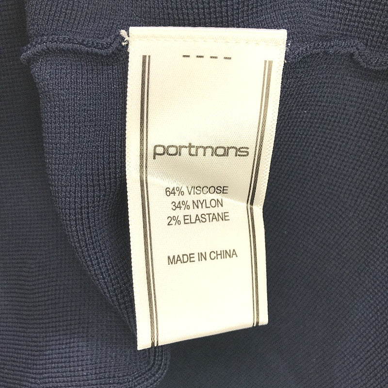 Portmans Jessica Milano Russian Navy Blue Peplum Vest Ladies Size Medium NEW