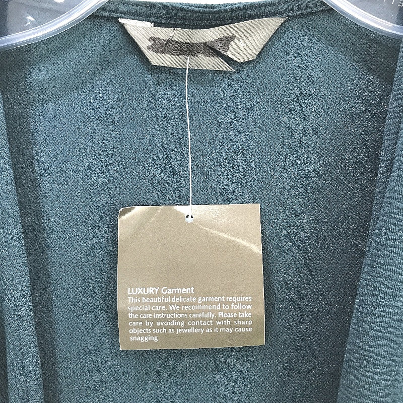 Jacqui.E Paige Fit & Flare Knee Length Teal Dress Ladies Size Large NEW