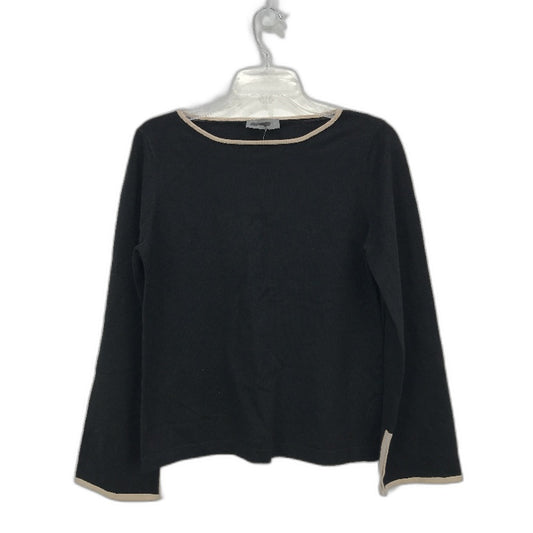 Jacqui.E Sally Split Sleeve Black Buff Tipping Jumper Ladies Size Small NEW