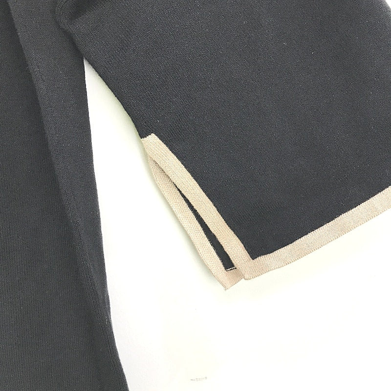 Jacqui.E Sally Split Sleeve Black Buff Tipping Jumper Ladies Size Small NEW