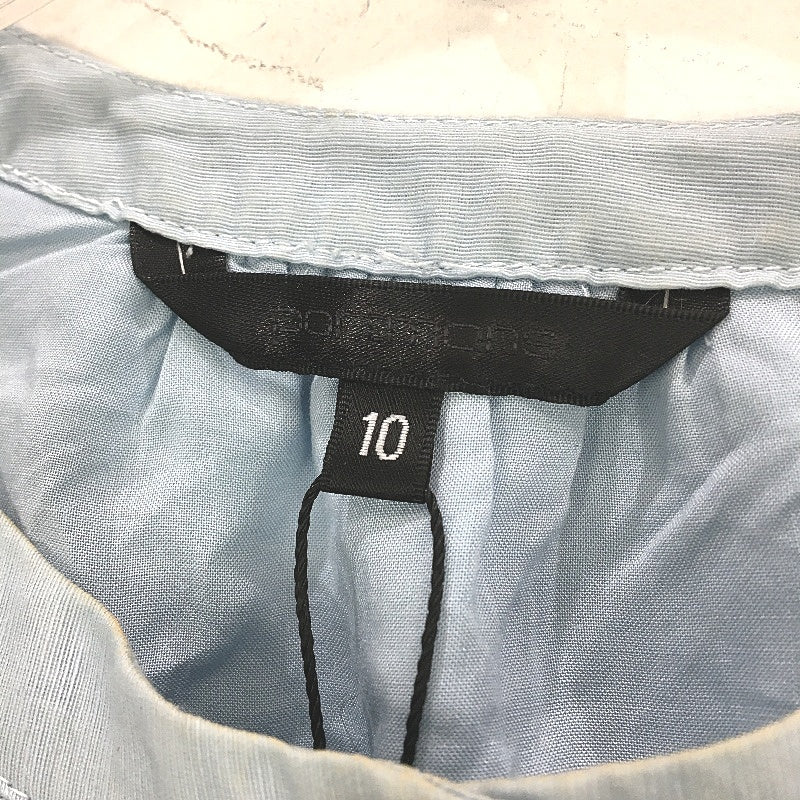 Portmans Lola Puffy Shortsleeve Skyway Blue Blouse Ladies Size AU 10 NEW