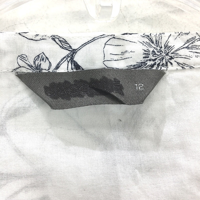 Jacqui.E Freya White Cotton Keyline Bouquet Shirt Ladies Size AU 12 NEW