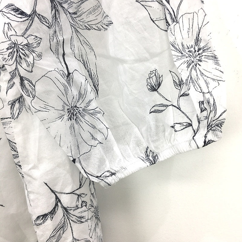 Jacqui.E Freya White Cotton Keyline Bouquet Shirt Ladies Size AU 12 NEW