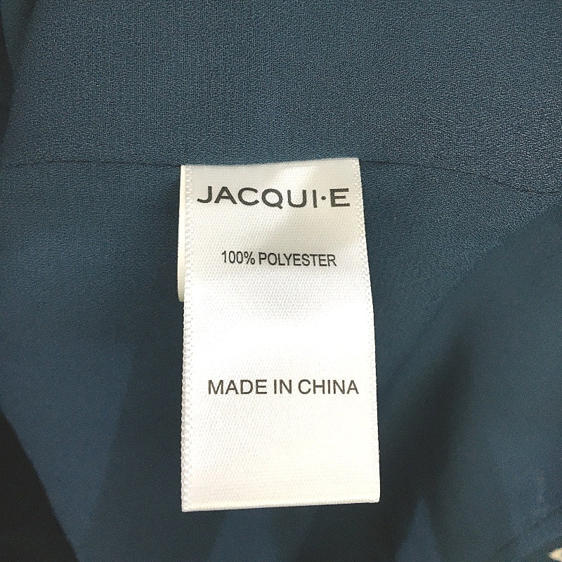 Jacqui.E Skylar Beauty Bloom Teal Floral Sheer Sleeve Blouse Ladies Sz AU 12 NEW