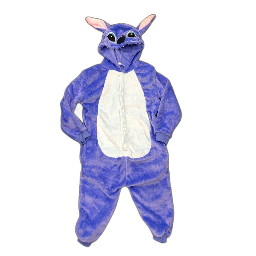 Kids Onesie Stitch Costume Halloween Cosplay Fluffy Jumpsuit Toddler Size110 NEW