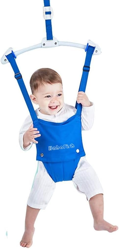 HahaFish Baby Toddler Door Clamp Jumper Bouncer Exerciser Adjustable Strap NEW