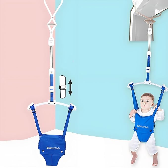 HahaFish Baby Toddler Door Clamp Jumper Bouncer Exerciser Adjustable Strap NEW