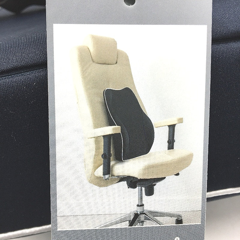 Travel Ease Ergonomic Lumbar Back Support Memory Foam Seat Cushion W Straps NEW