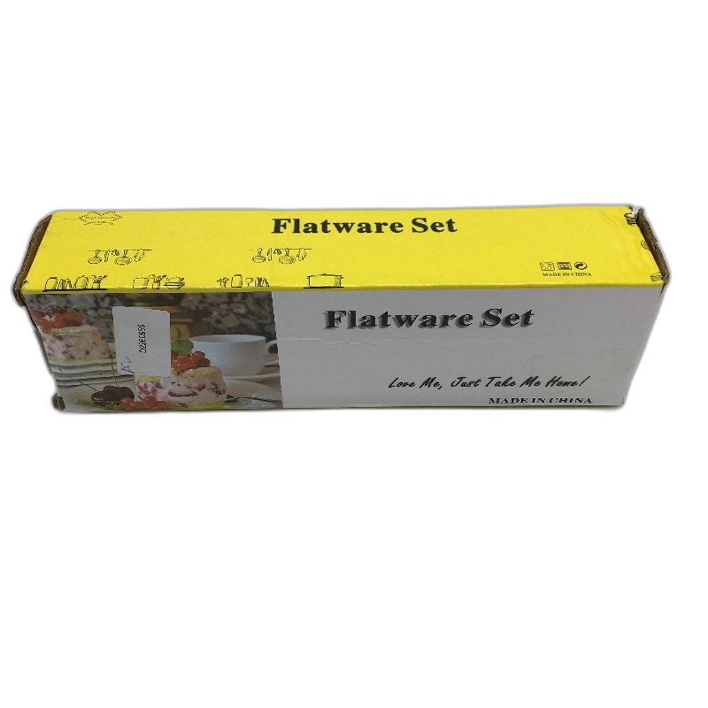 Flatware Set Stainless Steel Steak Knives & Forks 24PCS Dinner Set For 12 NEW