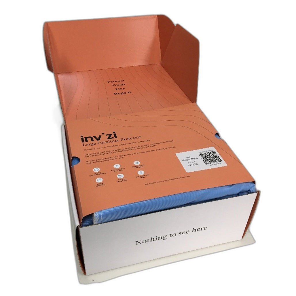 Invizi 2 Pack 100x100CM Absorbent Washable Large Furniture Protector Blue NEW