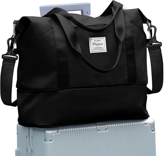 Floless Workshop Limited Edition Travel Weekend Gym Duffle Bag Expandable NEW