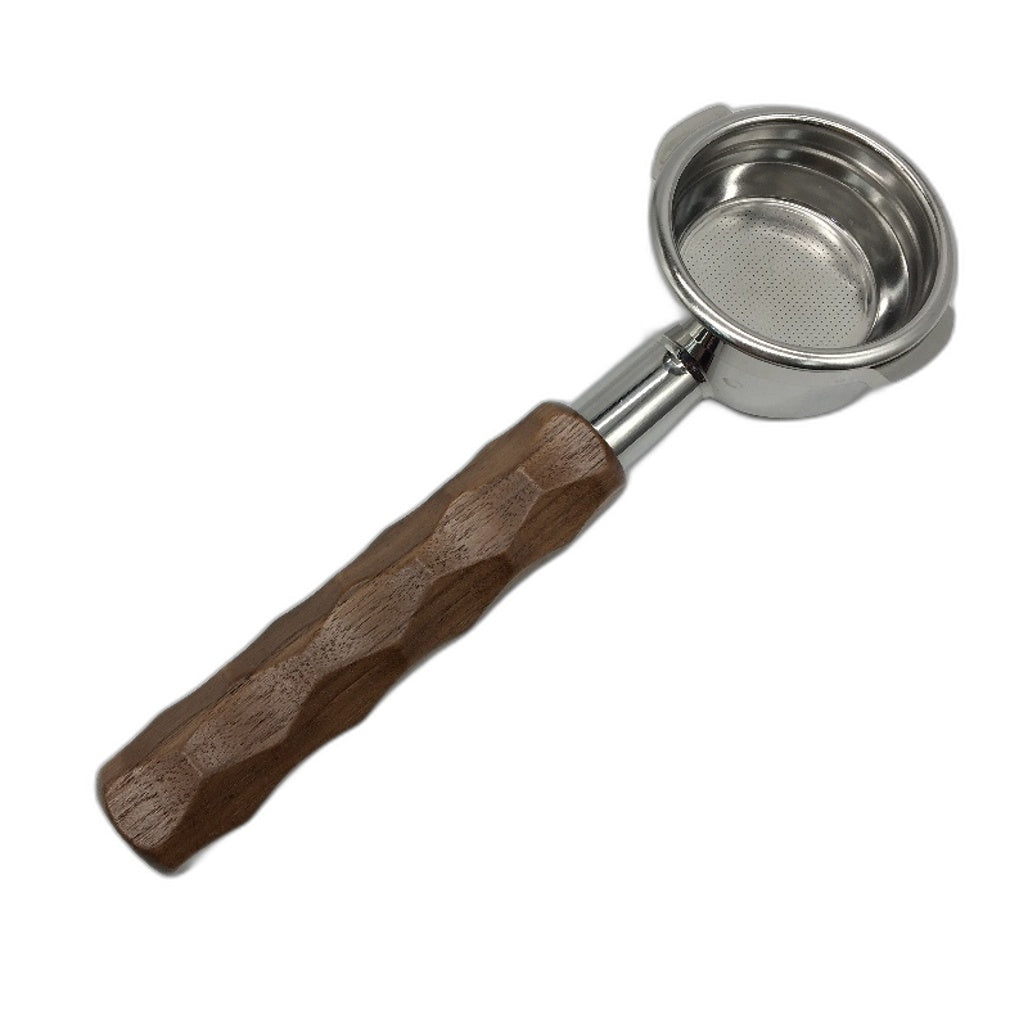 Gemini 58MM Bottomless Coffee Portafilter Filter Basket Walnut Handle NEW