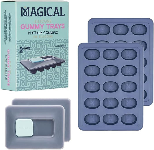 Magical Butter Machine 10ML Silicone Non Stick Gummy Chocolate Trays 2 Pack NEW