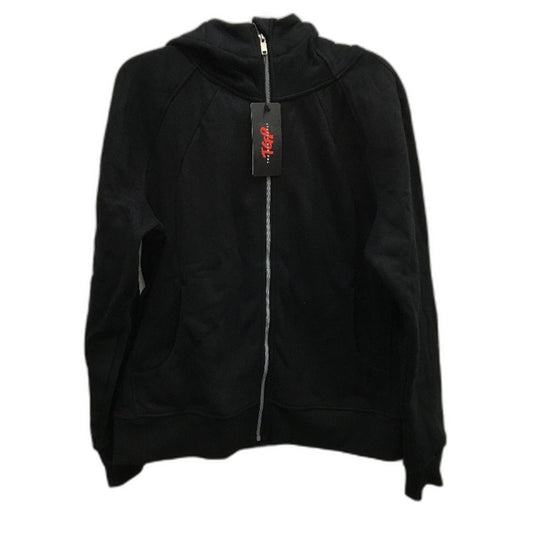 The Gym People Zip Up Fleece Hoodie Workout Jacket Thumb Hole Womens Size L NEW