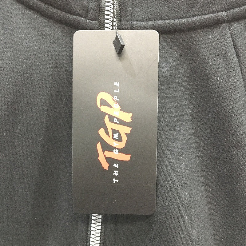 The Gym People Zip Up Fleece Hoodie Workout Jacket Thumb Hole Womens Size L NEW